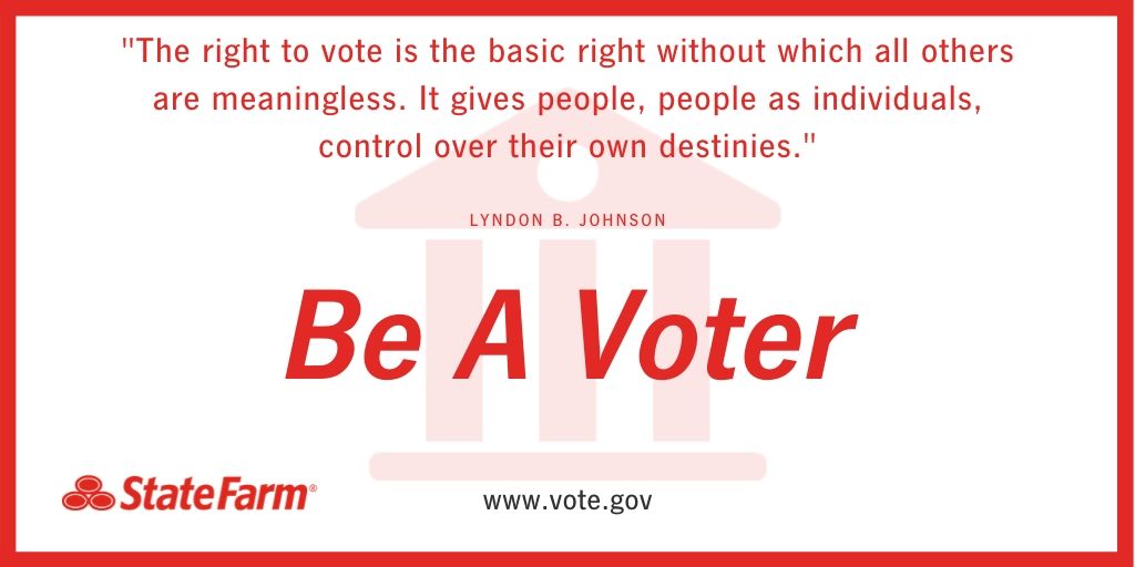 NE_StateFarm's tweet photo. Your vote matters! https://t.co/ULnACjc3GF