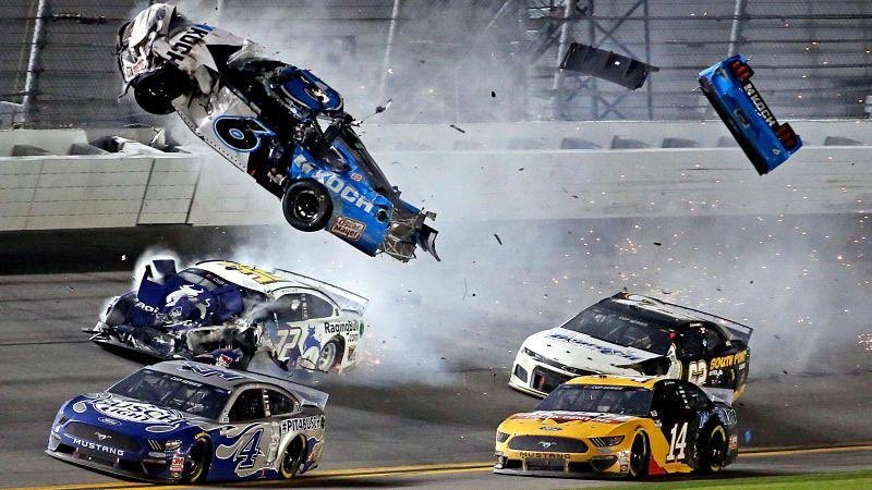 RyanFieldABC's tweet photo. You don’t fully understand the magnitude of a crash until you see a picture like this. 

Ryan Newman has been taken to an area hospital. 

The sports world is praying he’s ok🙏🏼 https://t.co/t9aJM9ZLXl