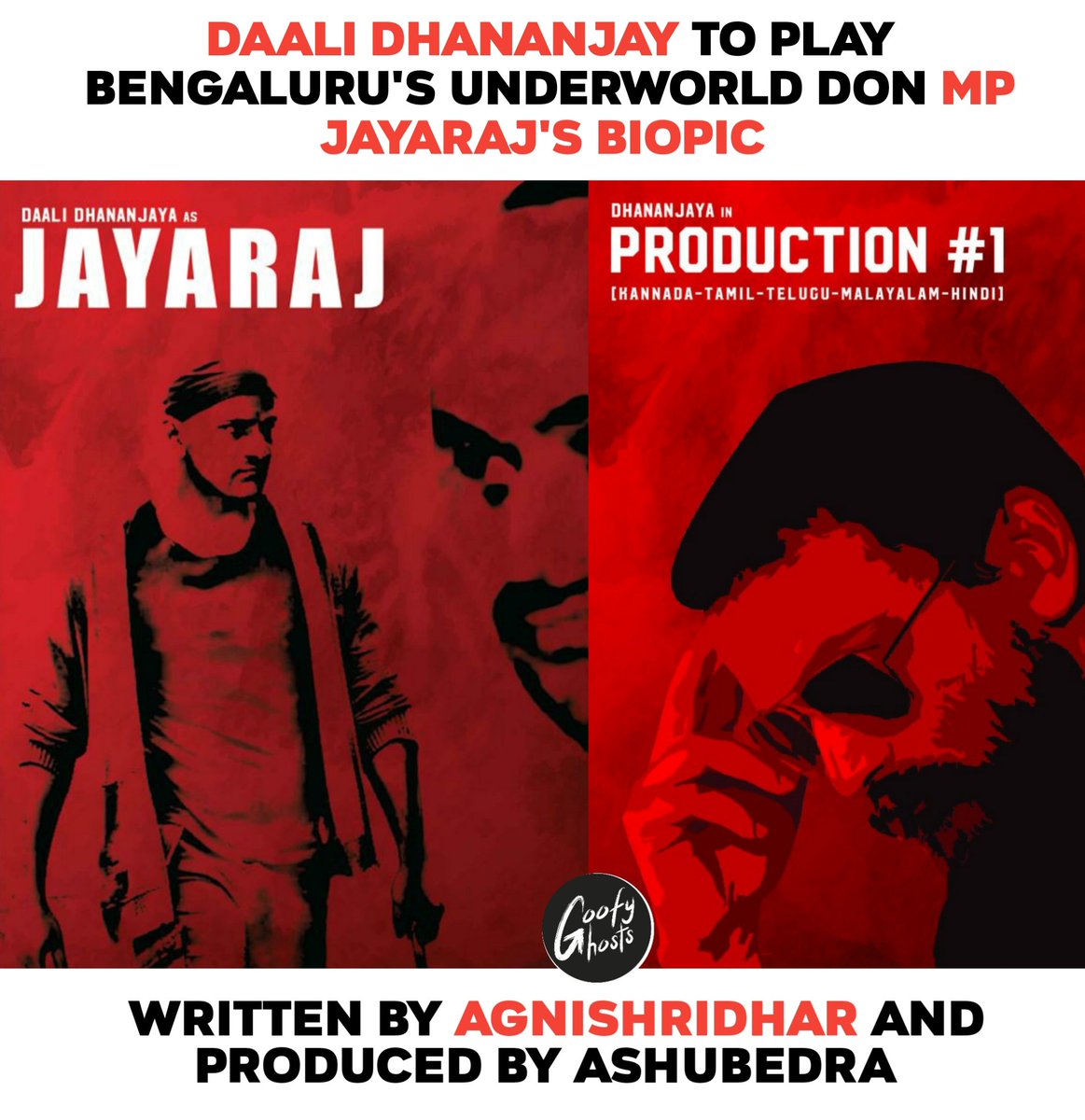 #Daali in #Jayaraj 's biopic 

#agnisridhar #MPJayaraj @DhananjayFans