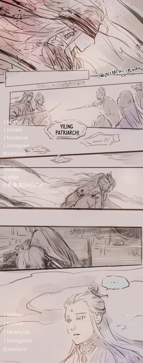 [Lasting Shelter / 持續的守護] 

*to be continued
*see my twitter moment for previous parts of #忘情隨塵 (WQSC) sketch comic of #MoDaoZuShi  instrument spirits https://t.co/nrwYZygfUi 