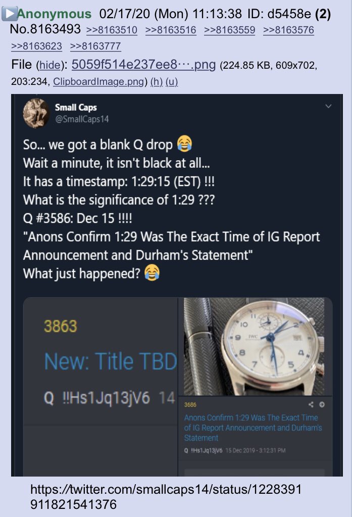 2runtherace's tweet photo. Q's "blank" drop. Time ties to Q drop #3586!!
#QResearchNotable #QAnon
@SmallCaps14 Your tweet is a notable!! ❤️
@realDonaldTrump https://t.co/FWuLJoDnoa