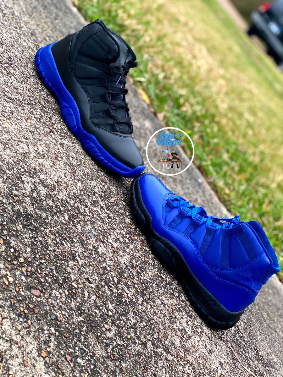 OuLikeThat's tweet photo. S/O to my bro @SneakerHead_Co for the heat #coldcustomz get yo feet heat https://t.co/l54QqiMt7z