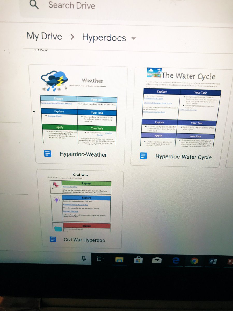 Today I played with the Hyperdoc from the C&I newsletter TCEA highlights and I absolutely loved it! So excited to have my students use it this week. I got too excited I created 3 Hyperdocs for the next 2 weeks!! #ProductiveMonday #hyperdocs #ABSProud