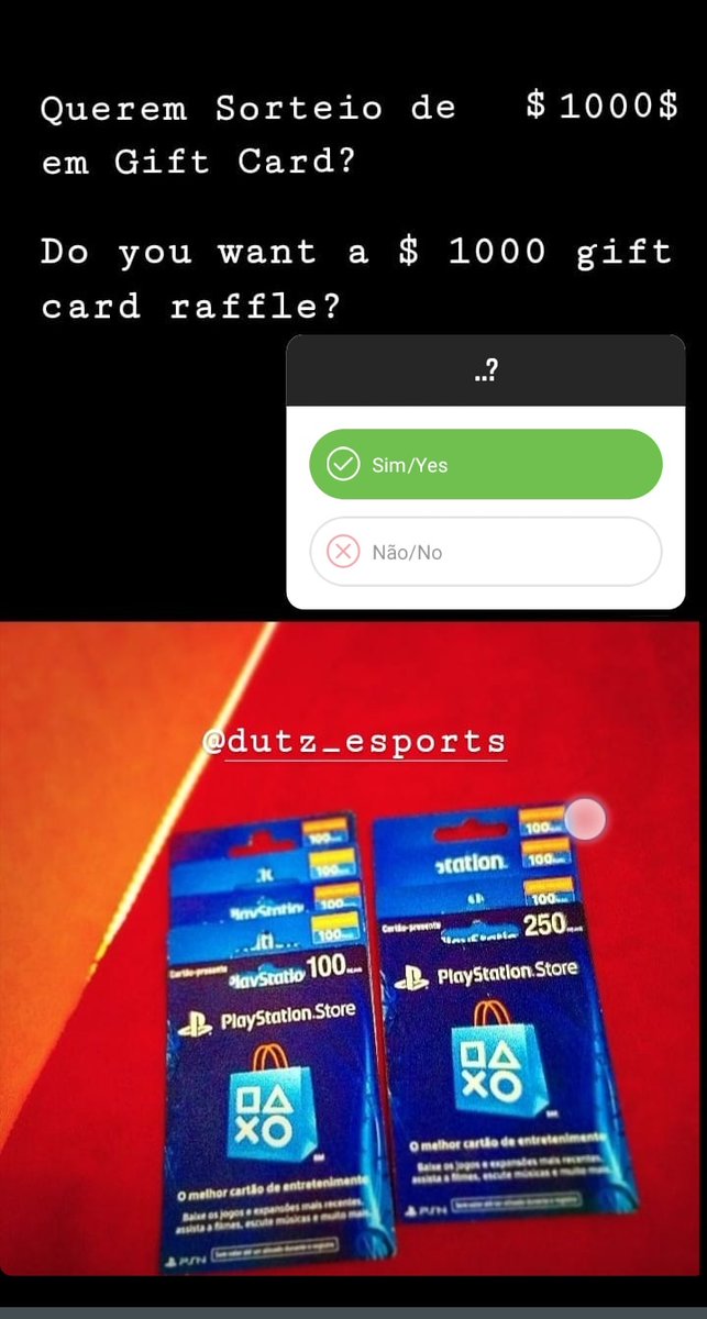 Arthur96983836's tweet photo. Ajuda AE pf vai ter sorteio de um  gift card de R$1000 se bate a meta entra na no insta e seque lá pf @dutz_esports https://t.co/MN1ziUlFnB
