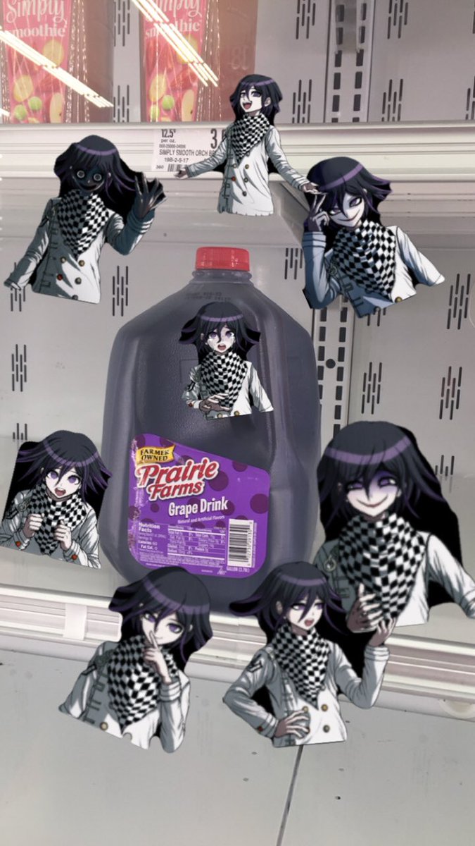 Melone's criminal record on Twitter: "Some dr memes I made while at a store that was closing. #danganronpa #Memes #kazuichisoda #kokichioma… "