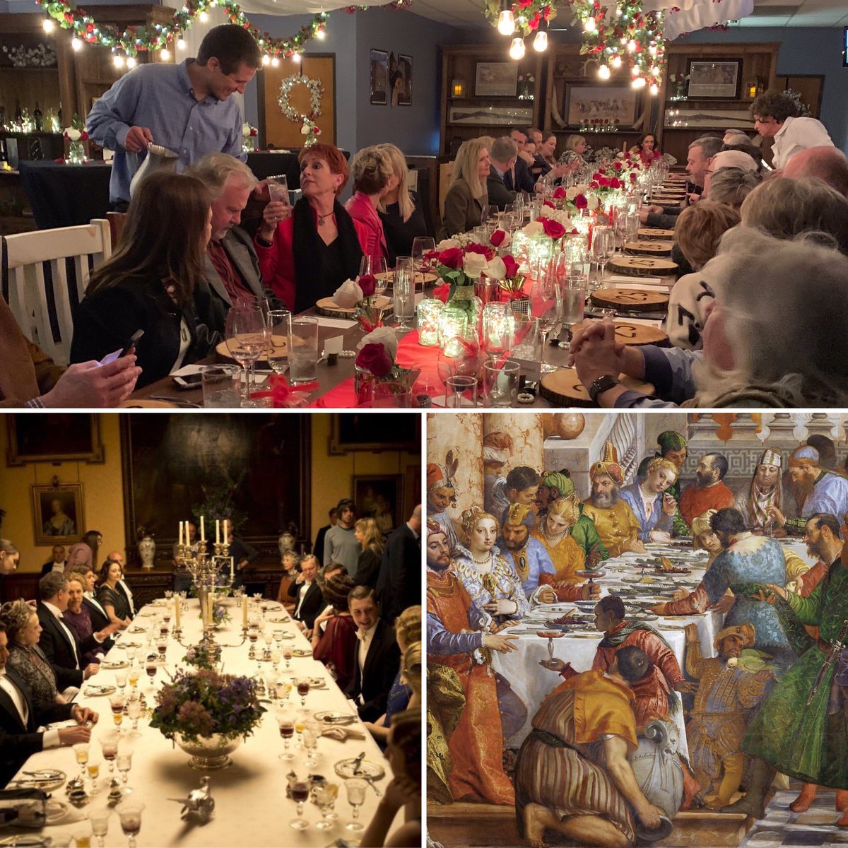SimmonsBart's tweet photo. Long table dining was historically the way of dining for centuries.   Interesting people from all walks of life...coming together to dine, chef prepared courses, fine wines, elegant table, excellent service, intellectually stimulating conversations and live entertainment. https://t.co/KirorzDrhI