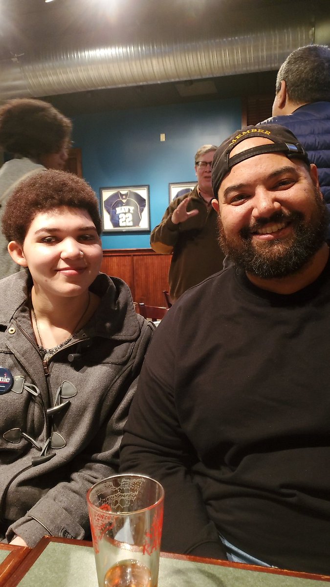 MDfor_Bernie's tweet photo. With @Djdoles323 🔥🔥 at the North Baltimore County Democratic Club educating people about @BernieSanders it was a great night we really appreciate the invitation @andshehadwings ! #NotMeUs #Bernie2020 #WeWillWin #Md4Bernie #Medicare4All https://t.co/i6SpfkgA4S