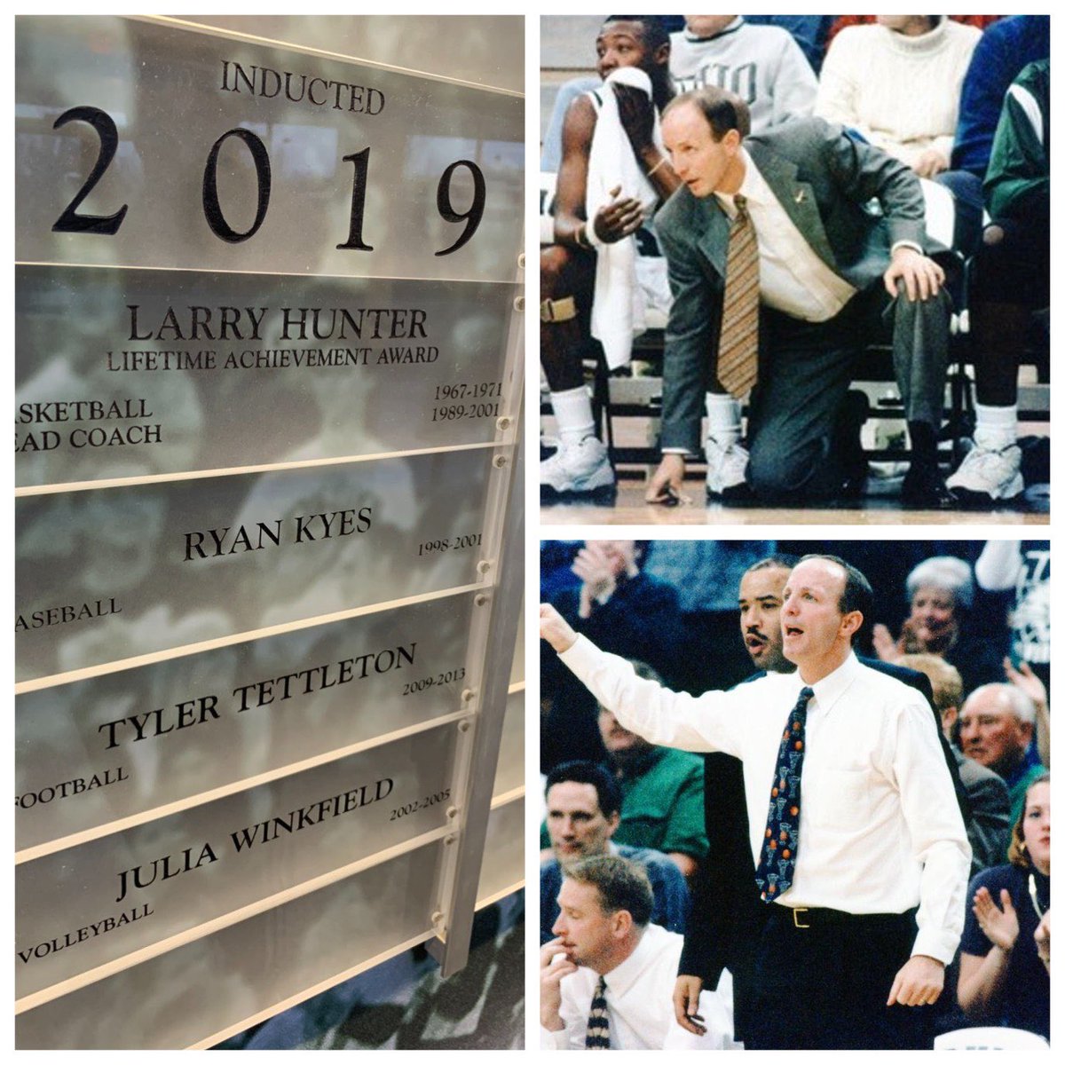 CoachBurlingham's tweet photo. Playing at @ohiou tomorrow has me thinking and remember what an amazing and great coach Larry Hunter was. So blessed to have worked for him at @WCU_MBB #TogetherWinners https://t.co/F6brneI7C4