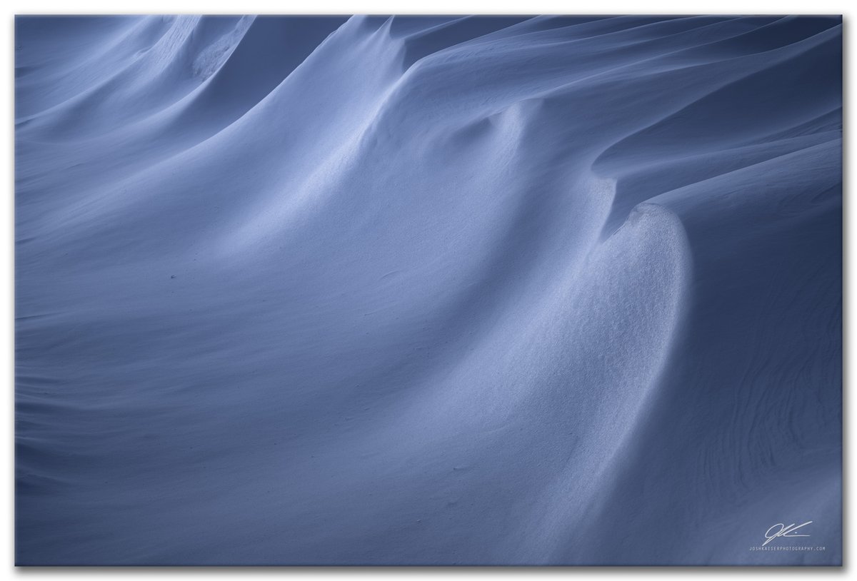 josh_kaiser's tweet photo. Untitled (Snowdrifts) | @NikonUSA D850, 70-200 mm f/4.0 | shot at 140 mm at f/11.0, ISO 100 | Multiple exposures stacked for increased DOF | Processed using LR, PS &amp; Nik | https://t.co/Eccau4vJ82 https://t.co/1cWfqMQQTU
