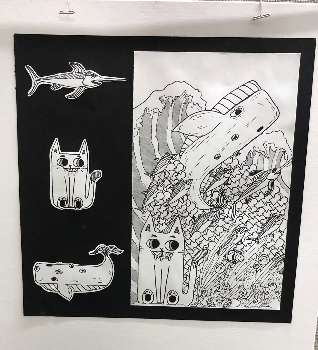 OLHSart's tweet photo. Awesome piece from our drawing class #OLHSart @Mr_Starner @Artsyliberty @youngy03 https://t.co/vapKDJPL3O