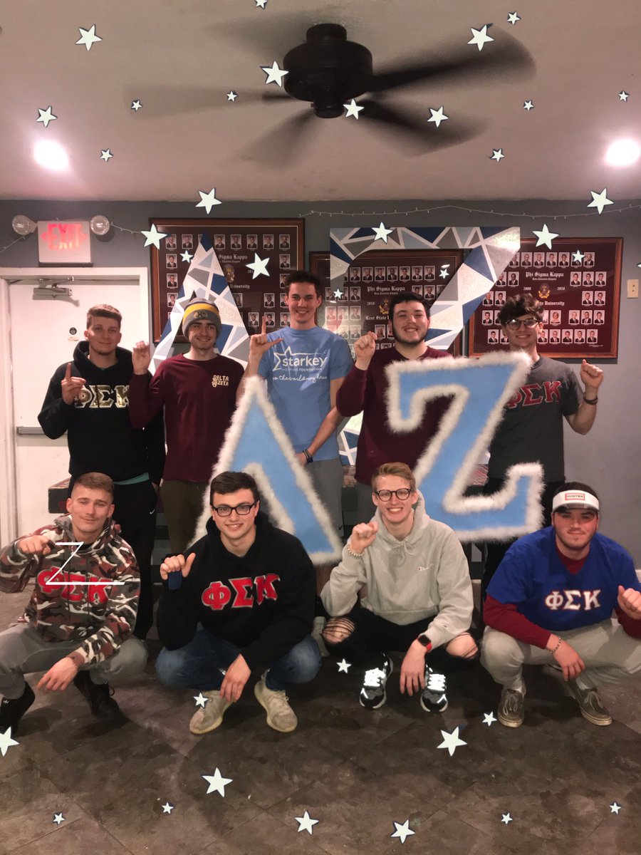 KentPhiSig's tweet image. We are SO excited to participate in Lip Sync this Sunday! Roll DZ 🐢💞💚
@KSU_DeltaZeta @LipsyncZeta #DeltaZeta #PhiSig #Starkey #LipSync