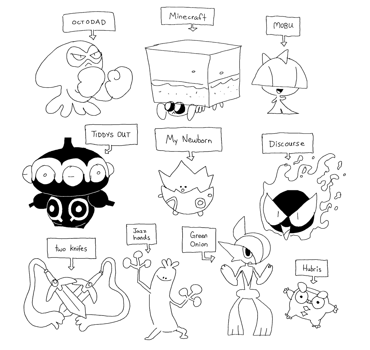 i can and will name each and every one of my pokes 