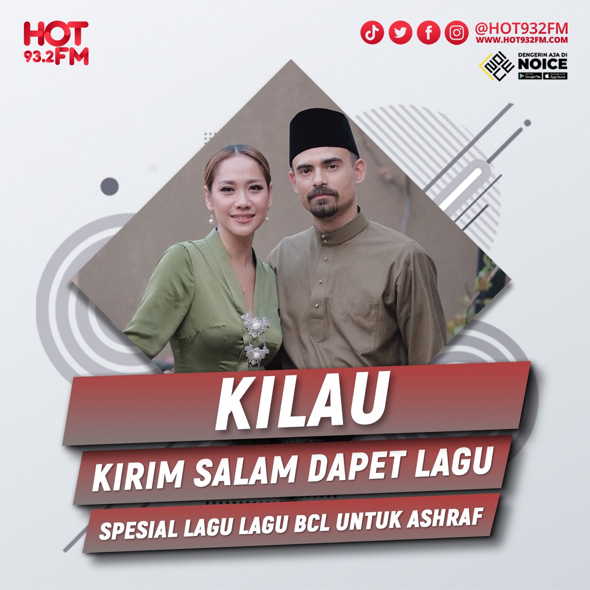 #KILAU hari ini spesial lagu lagu BCL untuk Ashraf, Teman HOT! Tulis dikolom komen lagu bcl yang mau kamu denger dan mention 3 orang temen kamu untuk ikutan kilau yuk. 🙏
.
#hot932fm #akuhotkamu