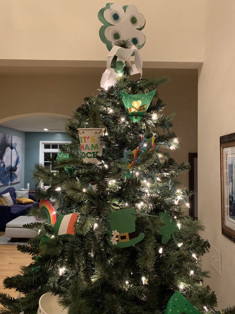 My Jewish spouse loves Christmas. Okay, fine, who doesn’t? Converting to a “Valentine’s tree” seemed a bit excessive. Came home from a trip tonight. Dear god, how do I make it stop?