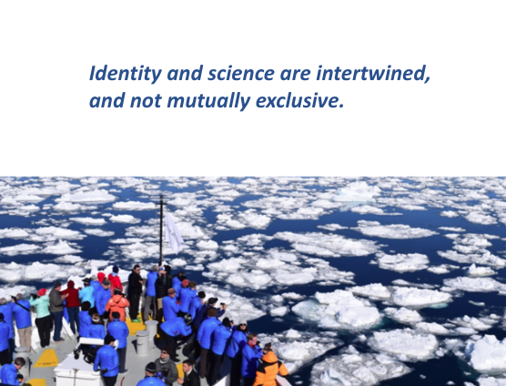 What's our take-home message?  #Identity &  #Science are intertwined, not mutually exclusive. Changing the wider culture requires global institutional commitment to fostering cultural change - not a small job, but important in order to make  #Science more inclusive for all