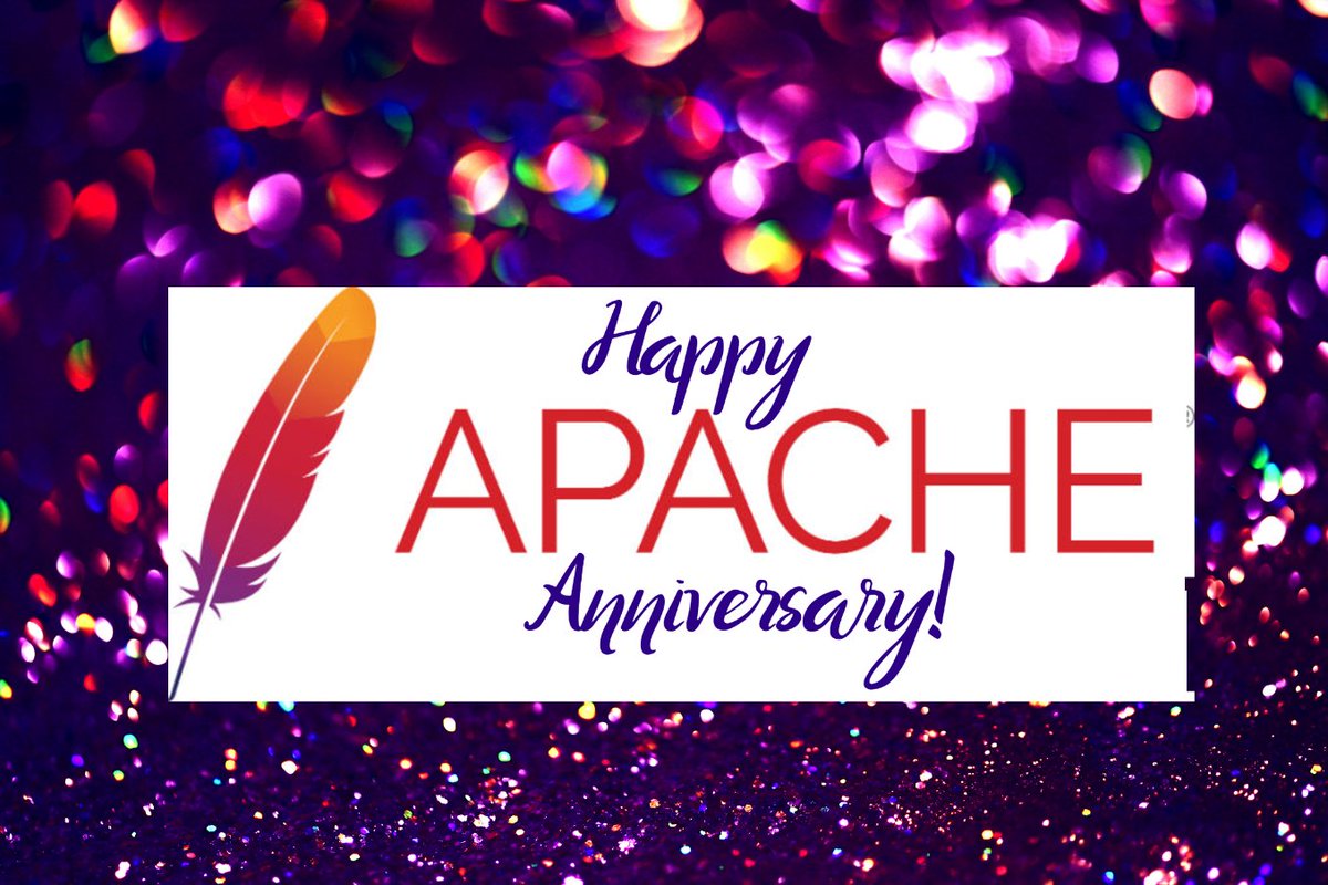 Apache - The ASF (@theasf) on Twitter photo Happy 25th Anniversary to the Apache HTTP Server project. The world's most popular Web Server since 1995. Many happy returns, <a href="/apache_httpd/">Apache HTTP Server</a>! #Apache #OpenSource #innovation #community #milestones Happy 25th Anniversary to the Apache HTTP Server project. The world's most popular Web Server since 1995. Many happy returns, <a href="/apache_httpd/">Apache HTTP Server</a>! #Apache #OpenSource #innovation #community #milestones