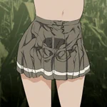 スカートのしわを書くのは難しい!身体のラインを意識すると良いかもしれません・・・？