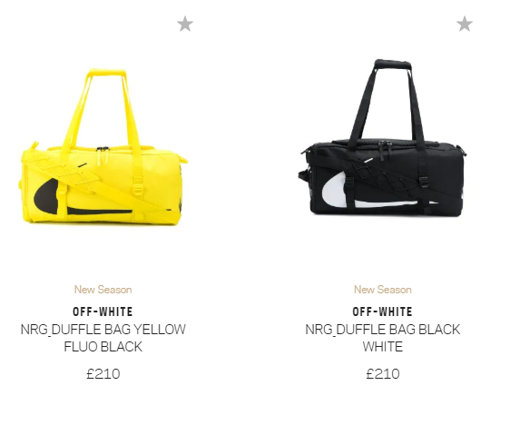 Nike Duffel Bag in Yellow