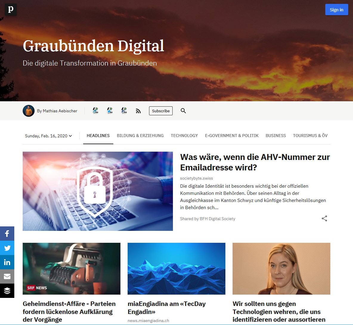 Die AHV-Nummer als Emailadresse, #CryptoLeaks, «TecDay Engadin» sowie ethische Bedenken ggü. algorithmischer Überwachung und automatisierten Entscheiden #GRDigital
s.gr-digital.ch/37AgHsJ