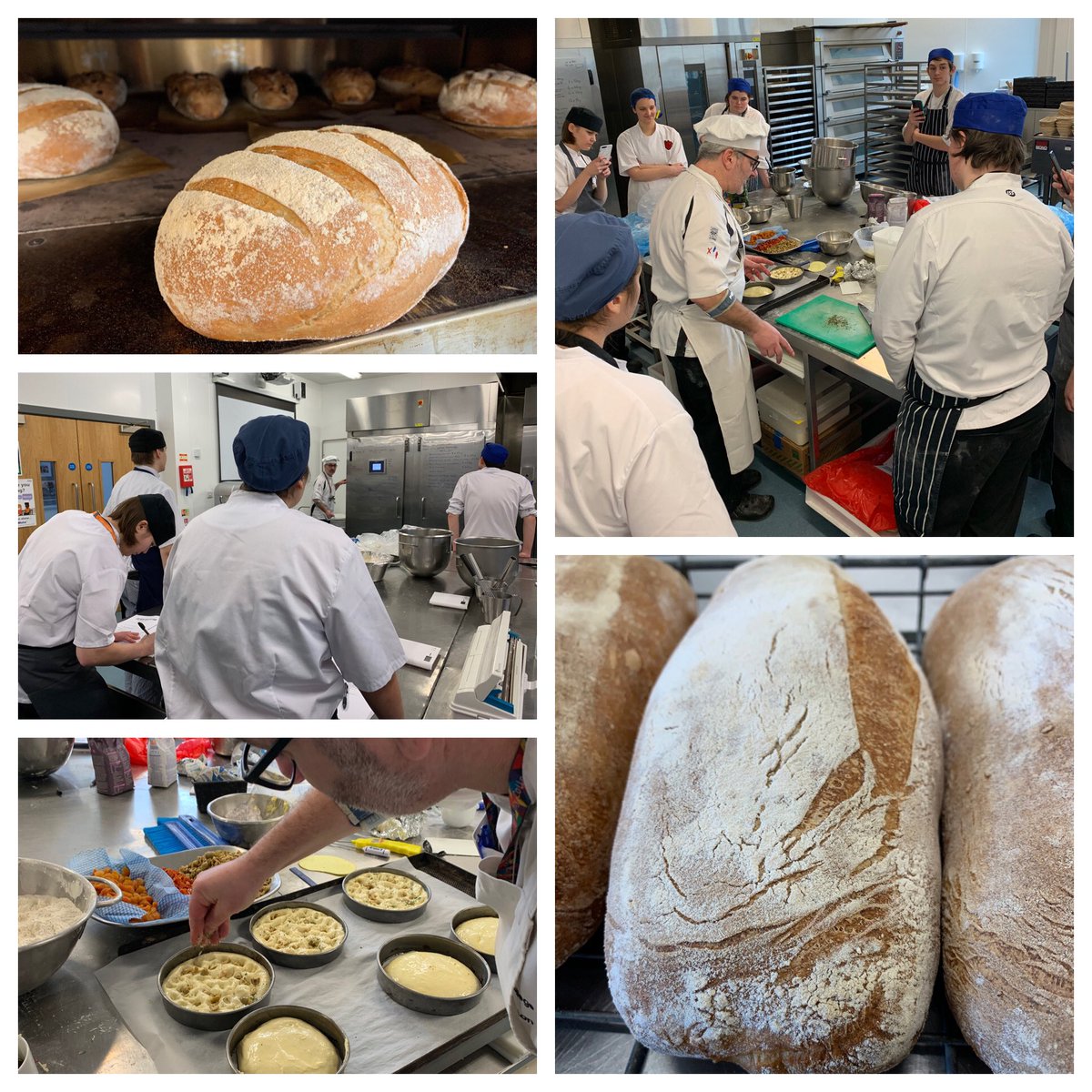 dwbridge1's tweet photo. @PastryFab99 @Simonprice8 @ISSUKComms @ISSFoodServices @ELidgitt @Chef_Iain  @PetraBliss @SylvainTruhaud  Early rise! All about the formulas and time today! Day 2 in the intro to bread,starting to see the results, more to come #neverstoplearning https://t.co/Bcqa4yiwsh