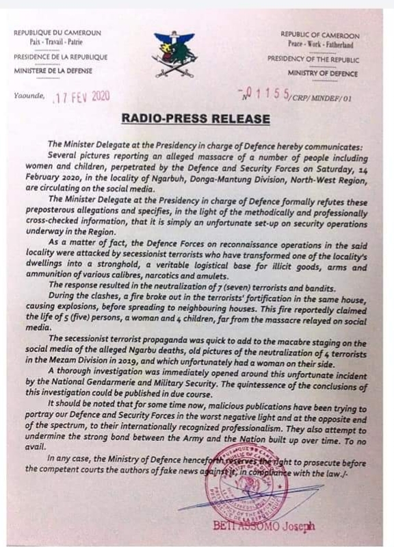 DrPaulCHIY's tweet photo. As in pinyin, Santa, Bali, Mile 8 Mankon &amp; Tiben before it, the massacre in #Ngarbuh –Tumbaw,  of the  harmless, armless and vulnerable (including babies and children), whether an aim or objective, ebbs towards a goal of extinction and extermination of the class that are victims. https://t.co/BVNuPfo9ai