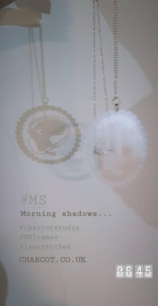 charcotstudio's tweet image. I love the early morning light...making MS visible! 🧠💕
#charcotstudio #makingMSvisible  #makingMSwearable #redesigning #MRIscans #MS #MultipleSclerosis #MSawareness #stopMS