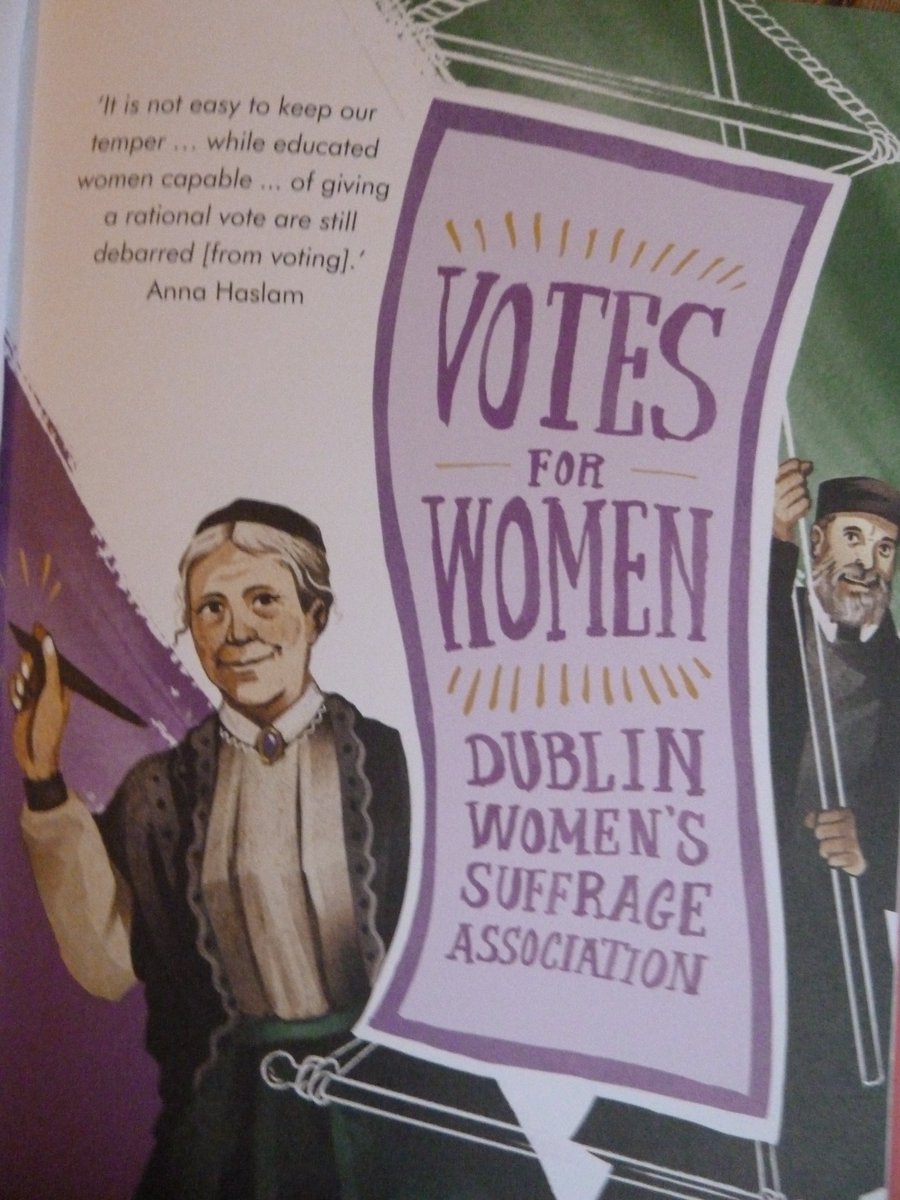Anna Haslam. Suffragette. 1829-1922. Born Youghal, Cork, 2nd youngest of 17! As Quaker girl, given more rights than in other churches. Throughout life helped women; soup kitchens, cottage industries. Most famous deed setting up Dublin Women's Suffrage Association with her husband