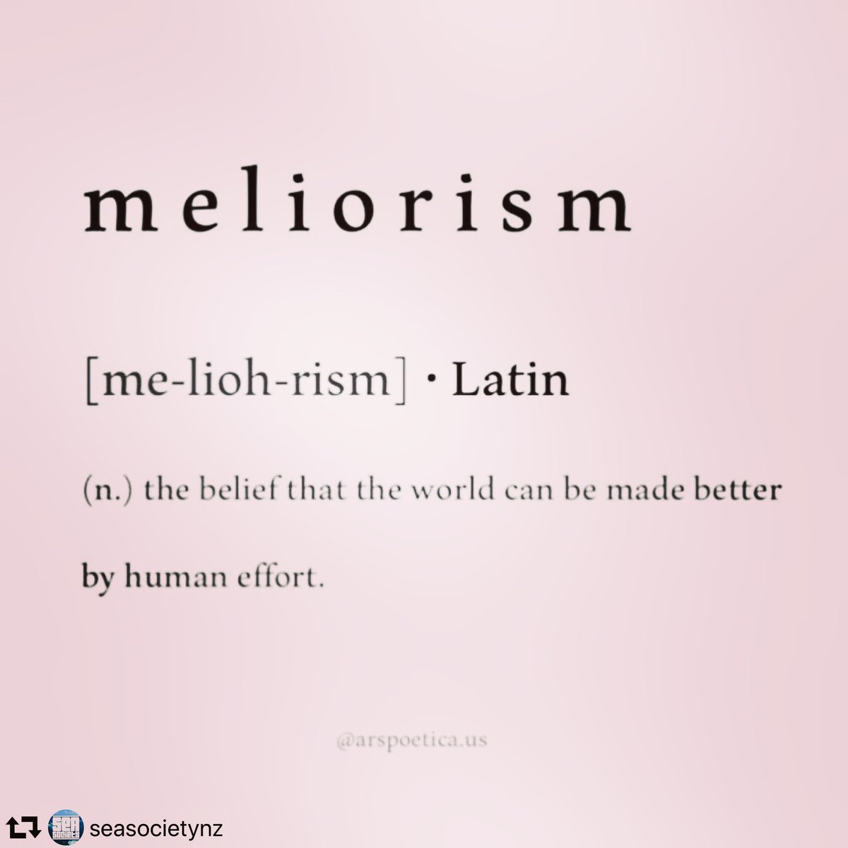 Do you belief in  Meliorism? I do! I live for it. #makeadifference #sustainableliving #knowyourpurpose