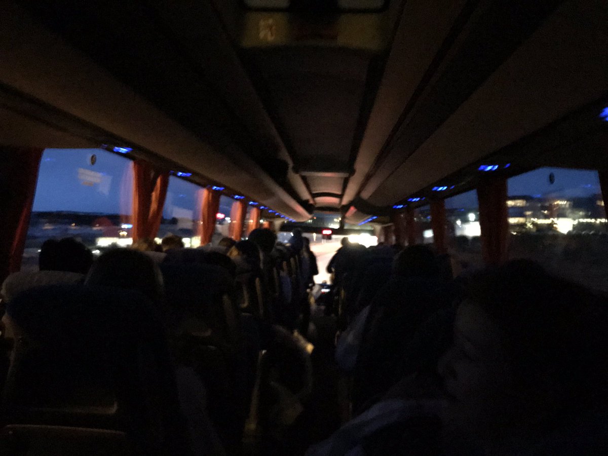 jmannison's tweet photo. Back of bus today!!! 👍🏻👍🏻👍🏻. Lights out and very quiet, think they are snoozing while we drive to the first location. 🤫🤫🤫. @cams_hill @Rookys59wife @camshillHT @camsgeog #SleepyBus #CoolKid #BackSeat https://t.co/38YQOtcmM0