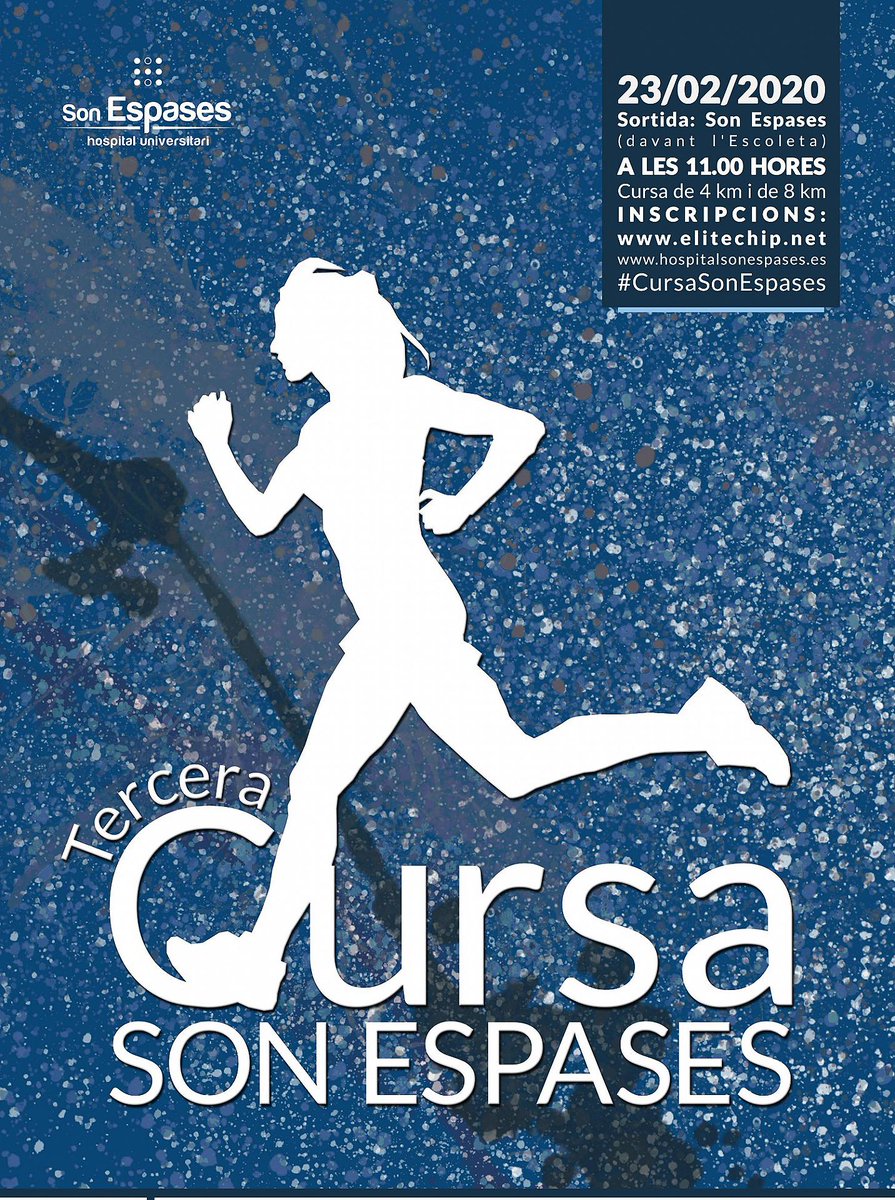 MallorcaRunaway's tweet photo. III Carrera de Son Espases 2020, el 23 de febrero a las 11:00h, saliendo desde Son Espases. 

Descarga nuestra guía y no te pierdas los mejores eventos de Mallorca https://t.co/pqVvhewXIl https://t.co/LwmdTPqHrr