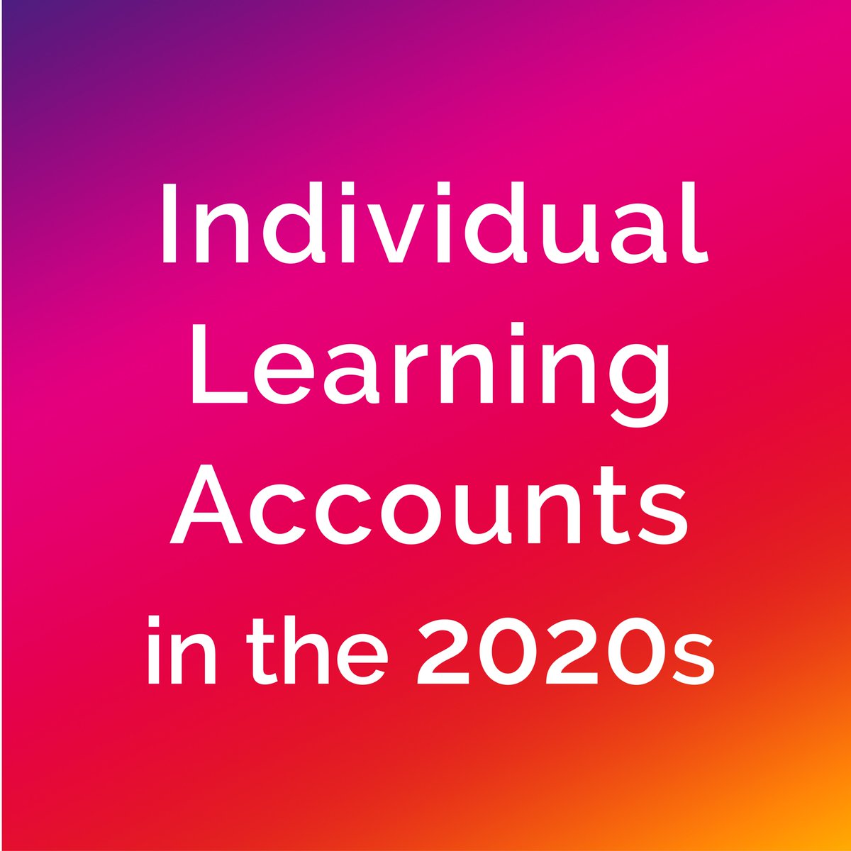 🎥Watch LIVE on our YouTube today at 10:30 CET
✅"Individual Learning Accounts in the 2020s" high-level policy event with EC Commissioner Schmit and Stefano Scarpetta of the OECD
youtube.com/user/Telecentr…

#ILAs2020s #Funding #LifelongLearning #DigitalSkills