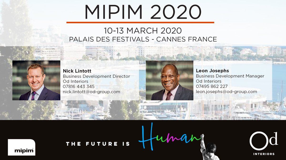 OdGroupLondon's tweet photo. See you at this year's @MIPIMWorld !
#mipim2020 #mipim #propertydevelopment #realestate #commercialestate #property #commercialproperty #loveconstruction #odinteriors #odgroup https://t.co/lAH9gTHcHc