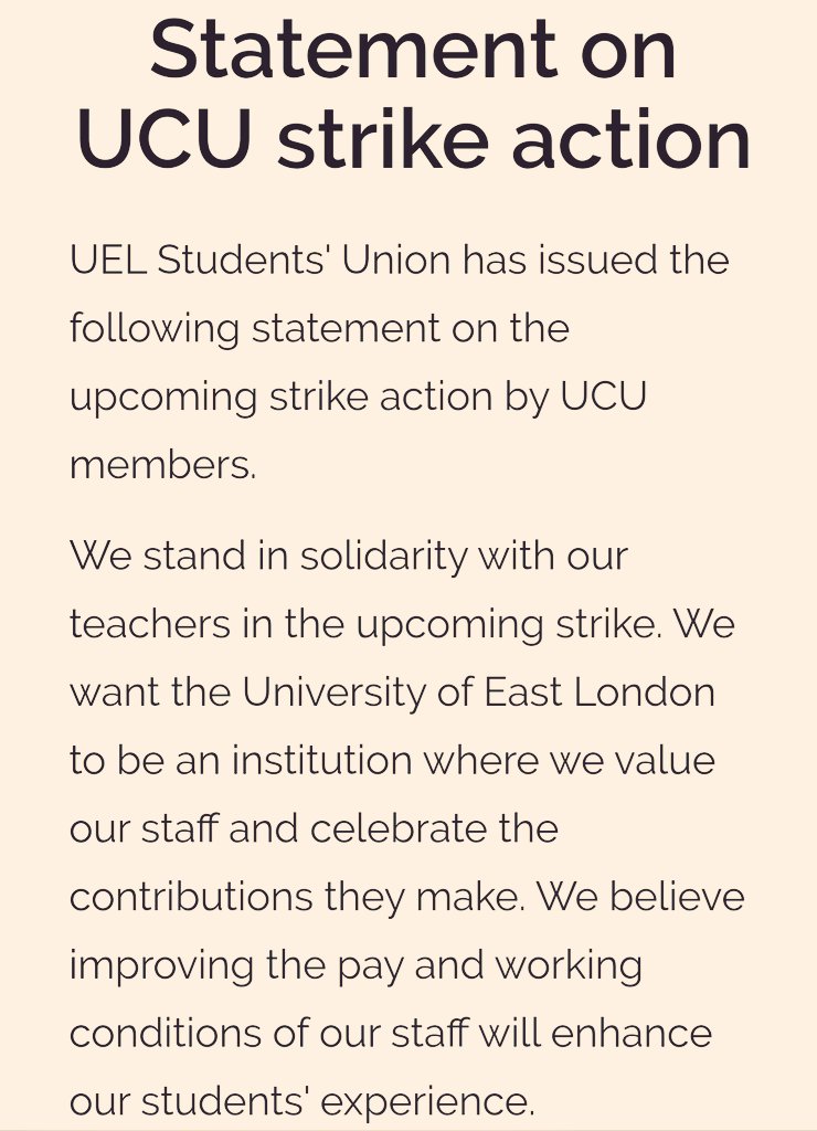 Cole_Therapy_Ed's tweet image. ⬇️ Statement by @uelunion ⬇️

Seems reasonable.

#ReasonableDemands
@EastLondonUCU @ucu @BirkbeckUnion