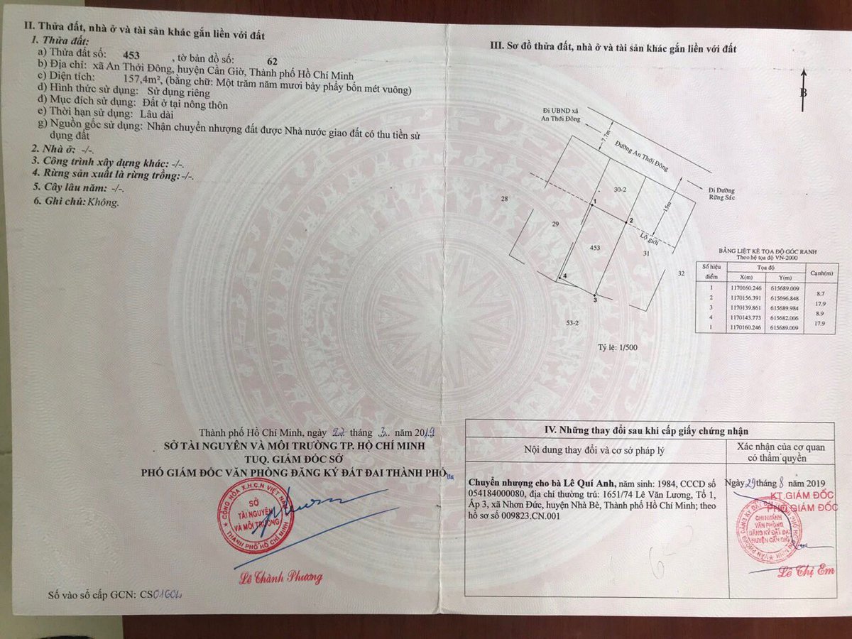 sell residential land plot in Can Gio, 30m street frontage, an area of ​​160m2, price of 2,550 billion, #cầngiờ, #HoChiMinh_City , #Vietnam please contact: +84903120539