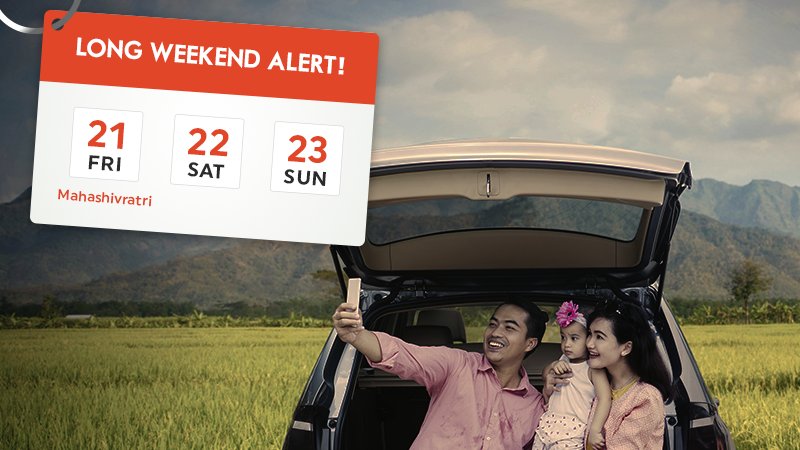 MylesCars's tweet image. Plan ahead for the upcoming long weekend and get the best deals on your ride!

Know more: bit.ly/MylesSocial

#LongWeekend #LongWeekendAlert #weekendgetaway #weekend #getawayideas #holiday #Mahashivratri #vacation #travel #TravelTuesday #TuesdayMotivation #TuesdayThoughts