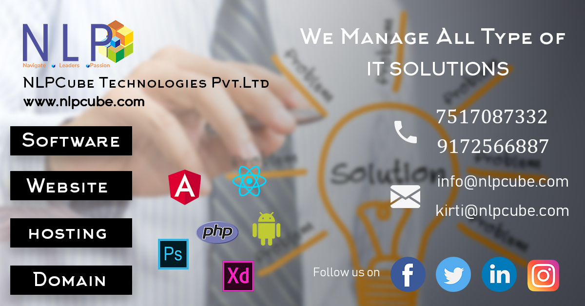 cube_nlp's tweet image. #NLPCube Technologies #Services Provides #We Manage All Type Of IT Solutions.#Software, Website, Hosting, Domain.#Contact On More Information: 7517087332, 9172566887.