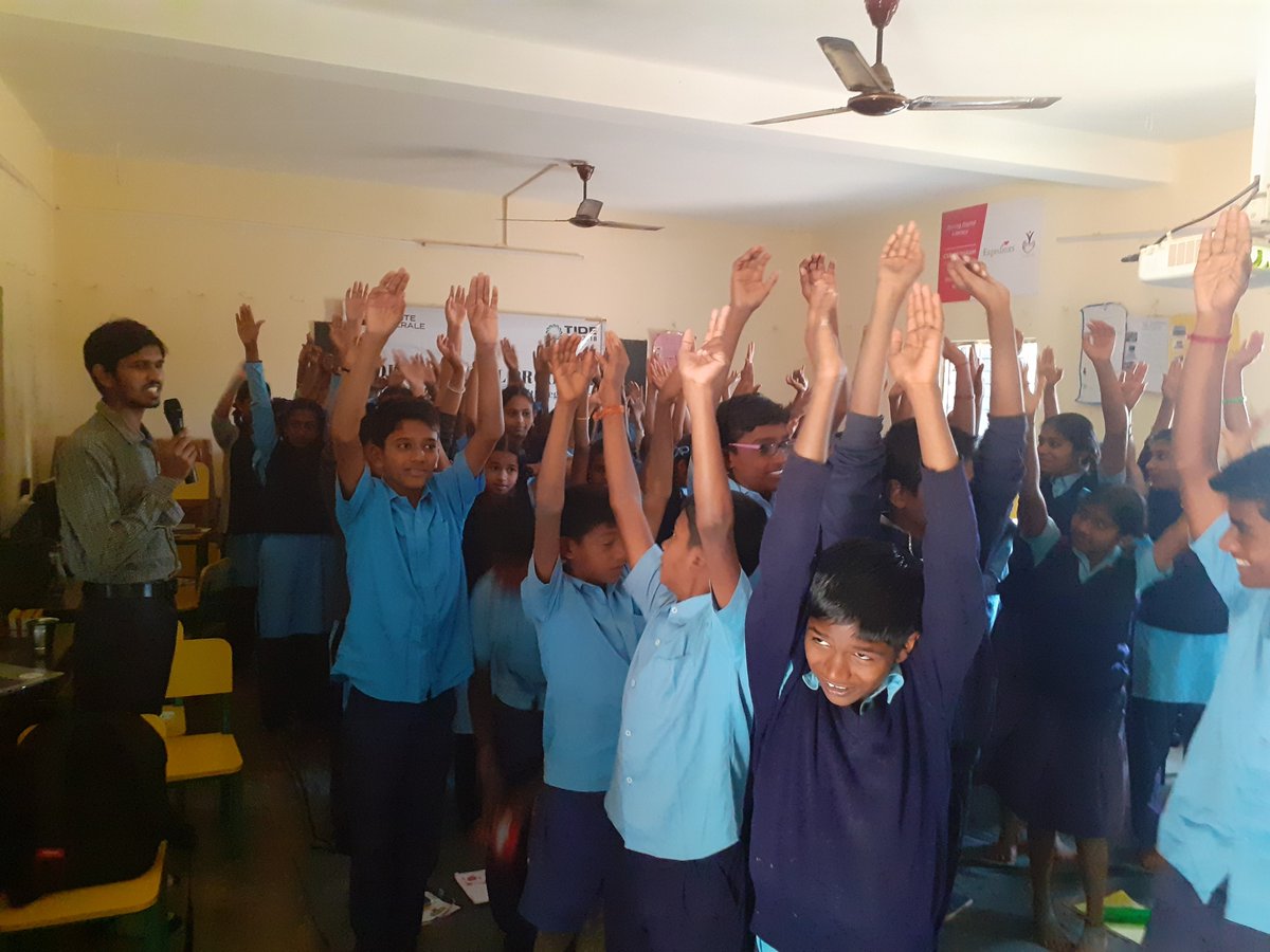 TIDE_NGO's tweet photo. The session of Energy Conservation for students from Grades 4 & 5 generated loads of energy! #ModelSchool nurtures children to become #AgentsOfChange for a sustainable future.
#IncubateInculcateInfluence #SparkSocialChange #CSR #SGGSC #TheFutureIsYou #CCTime https://t.co/JiolWkYysD