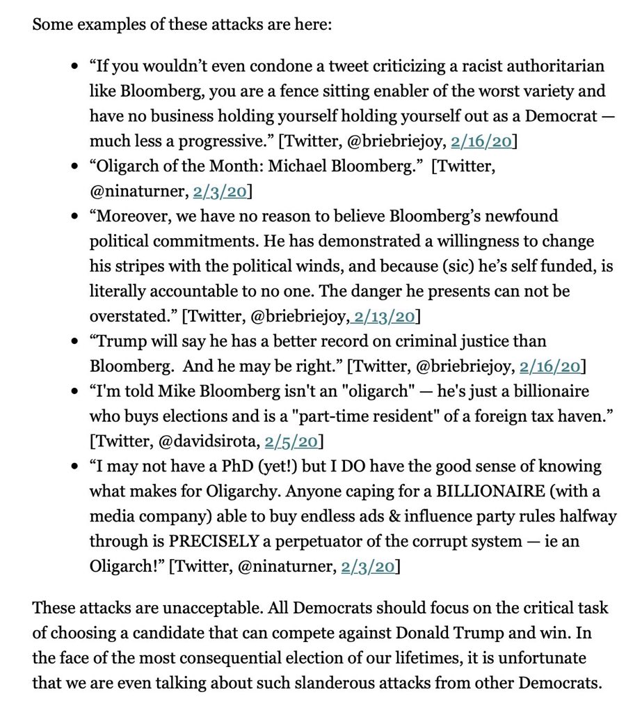 #BREAKING:

Vicious #BernieBros violently attack benevolent New York philanthropist, Michael Bloomberg with verifiable facts in new low for the Senator’s withering campaign.