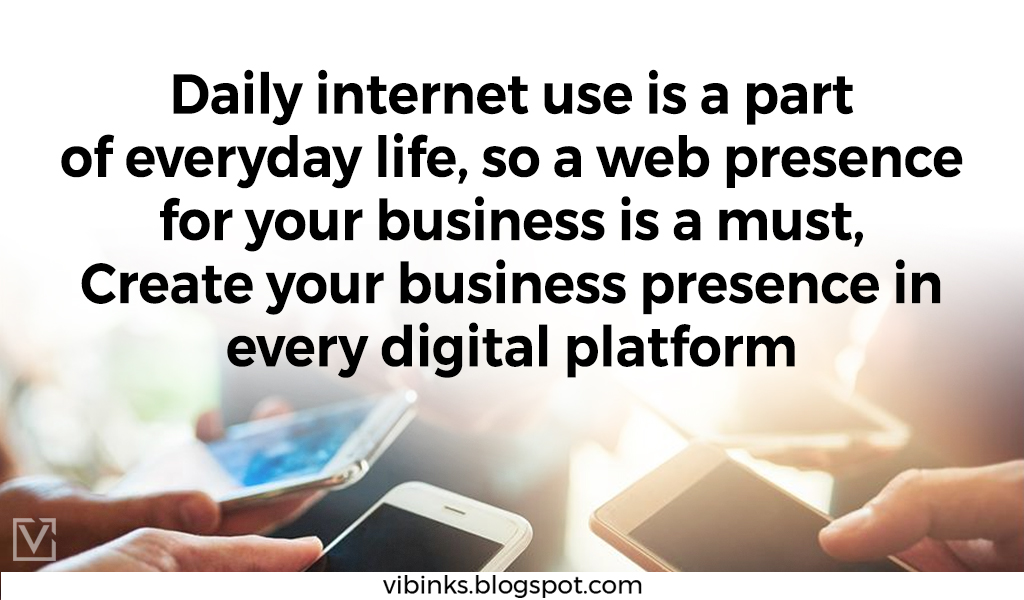 vibinks24's tweet photo. #internet use is a part of everyday life, Create your #business presence in every #digitalplatform๐๐ป๐ฑ
#Digitalmarketing #socialmediamarketing #dailylife #vibinks #people #businessowners #marketers
@GoogleMyBiz @startup_mission @GoogleSmallBiz https://t.co/E7YiZ6iM7V