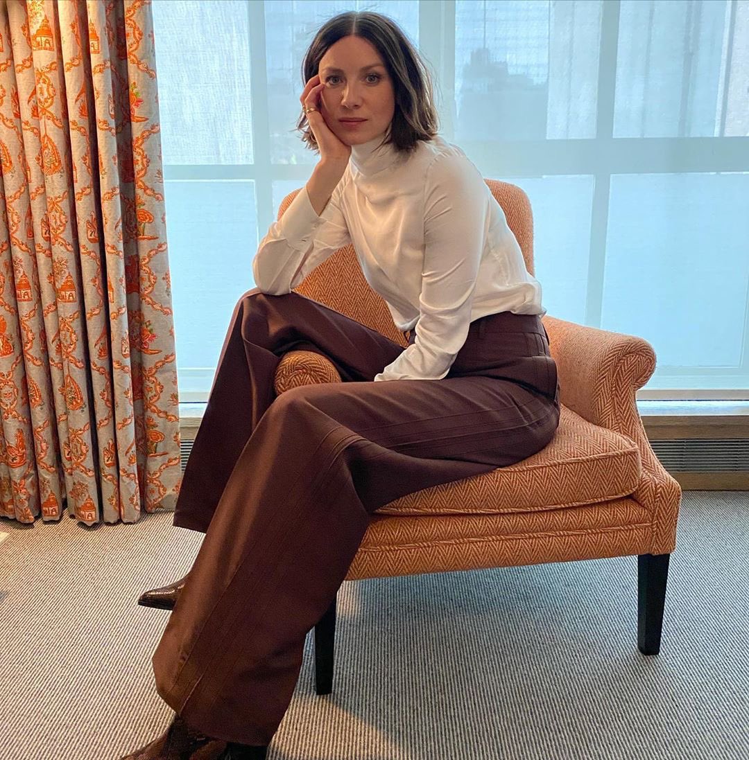 Best of Caitríona Balfe (@bestofcait) on Twitter photo ♔ #INSTAGRAM ⋮ New photo of <a href="/caitrionambalfe/">Caitríona Balfe</a> from Outlander Season 5 press in NYC. 📷: Caitríona’s Instagram ♔ #INSTAGRAM ⋮ New photo of <a href="/caitrionambalfe/">Caitríona Balfe</a> from Outlander Season 5 press in NYC. 📷: Caitríona’s Instagram
