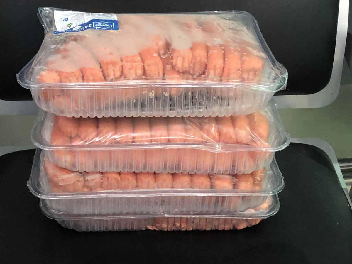 nathanielfay's tweet photo. Is your bag overweight when you fly? What do people throw out at an airport when their bag is over weight? Just saw someone had left all these frozen sausages on a seat next to the jetstar check-in counters! And they weren’t even gourmet sausages! https://t.co/l7ZbQP0vGi