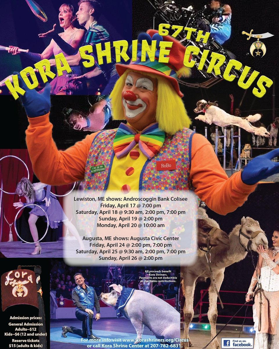 Koracircus's tweet photo. FREE TICKET WEDNESDAY!
Visit our Facebook page to enter our giveaway. We will be giving away a family 4 pack of general admission tickets (2 adults and 2 kids-12 and under) to one lucky person.  
#korashrinecircus https://t.co/zZz2TP6qB2