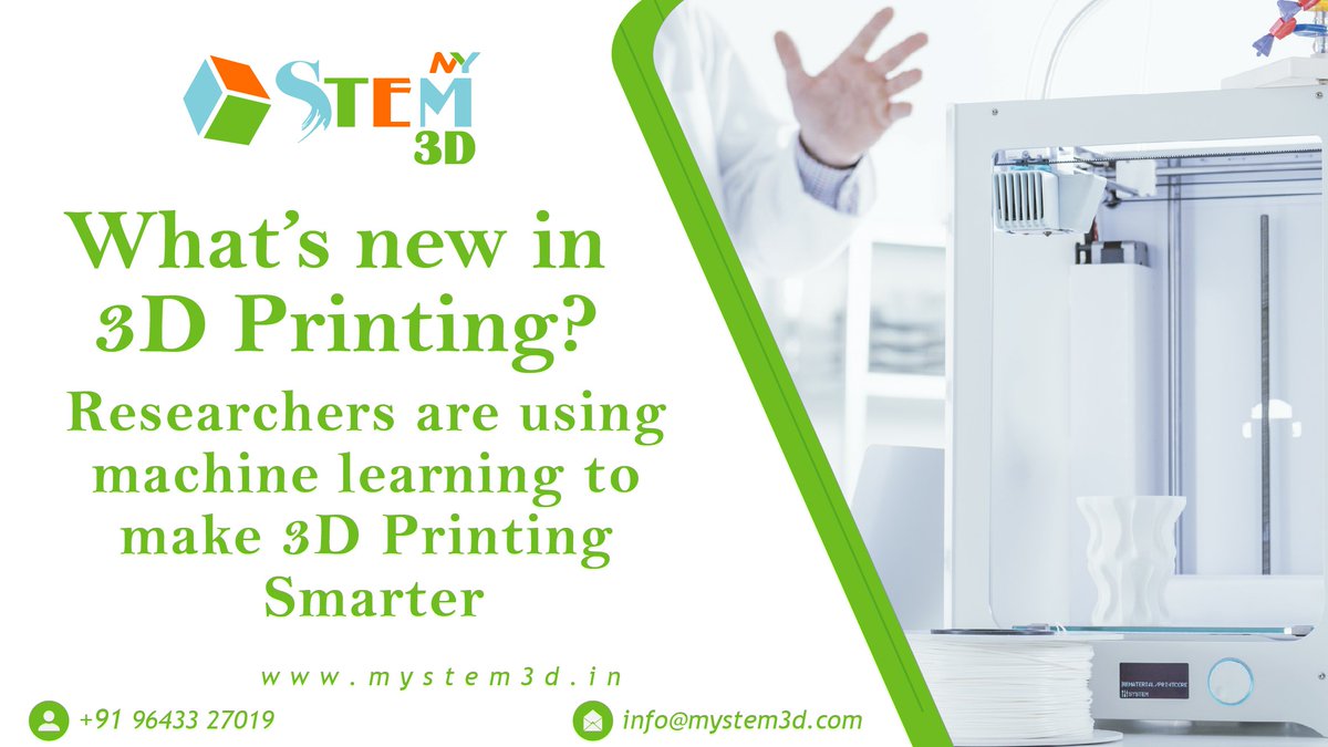 mystem3d's tweet photo. Researchers from California-based USC Viterbi School of Engineering have developed a software that uses #MachineLearning to improve accuracy of #3DPrinting. This software will be available soon for commercial and personal use. #MyStem3D #TuesdayThoughts https://t.co/OLTgbWMCtr