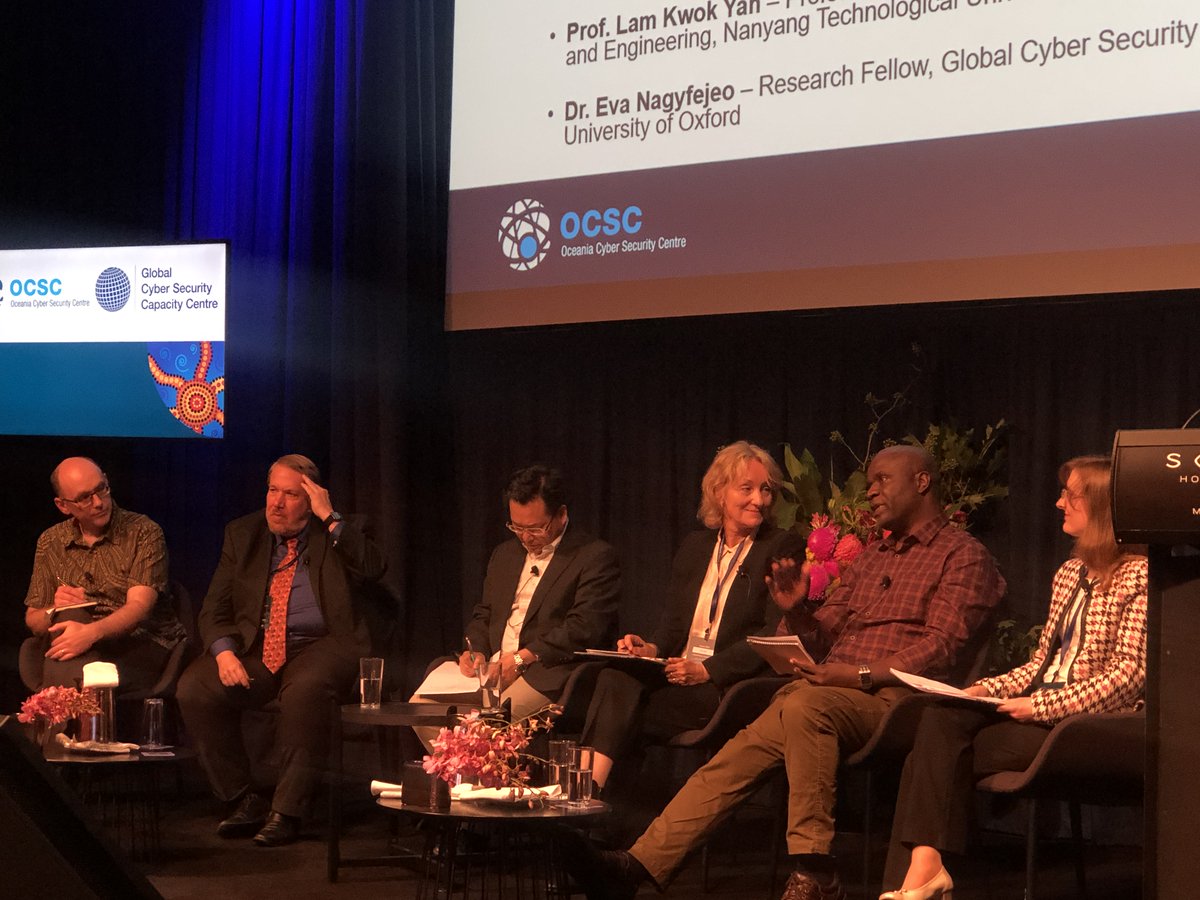 oceania_cyber's tweet photo. "As we are thinking about how we manage #CyberSecurity and #AI within emerging economies, we should be thinking: how do we create capacity within governments and agencies of these economies?" - Prof. Wallace Chigona, Department of Information Systems, @UCT_news #CyberCapacity2020 https://t.co/JXw90gPHds