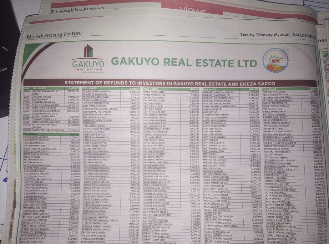 EkezaVictims's tweet photo. The list should be accompanied by the evidence, i.e bank statement showing the same. So far, the information we have is that the list is fake, aimed to dupe members and authorities so that the push to have members refunded can be stopped. @DCI_Kenya @ODPP_KE @DPPS_KE https://t.co/aQC21wqKBO