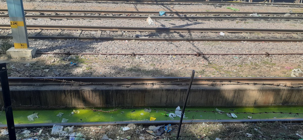 ncrks's tweet photo. @DrmJhansi sir please see the image of rri backside cleanness of rail line I am requesting you to check the rri cleanness &amp; maintenance. https://t.co/wl9DQe80xH