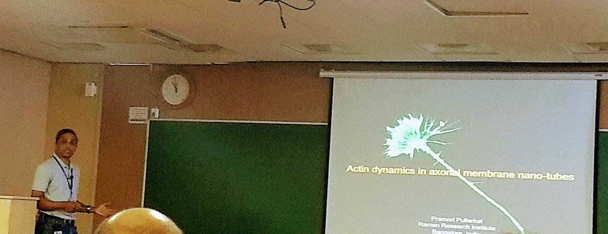 durbignon's tweet photo. #iscsm2020 Pramod discussing some cool tether pulling in axons! https://t.co/key6YpEN9v