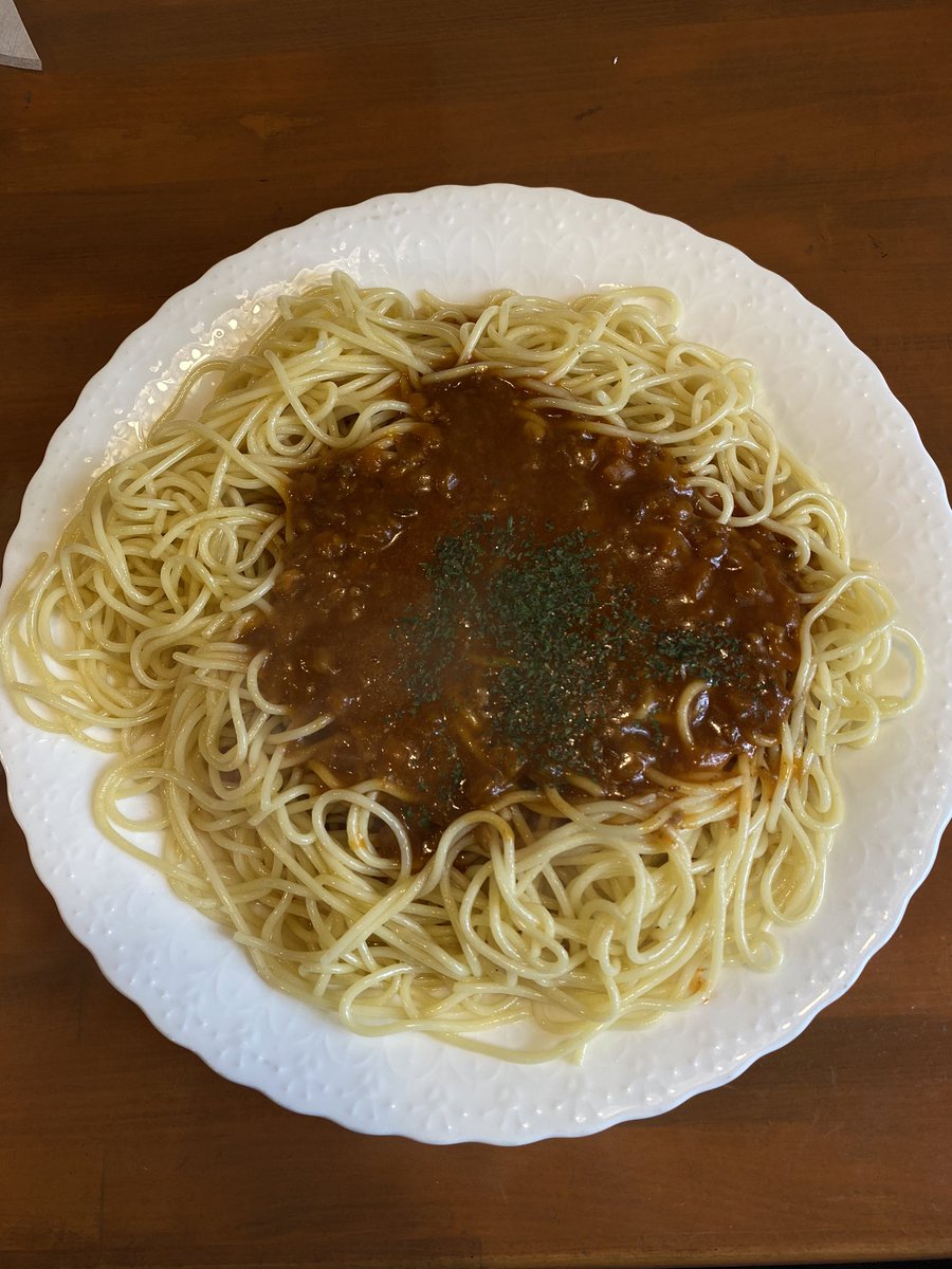 Deapthjapan's tweet photo. ミートスパゲッティ https://t.co/D1HrYaYViK