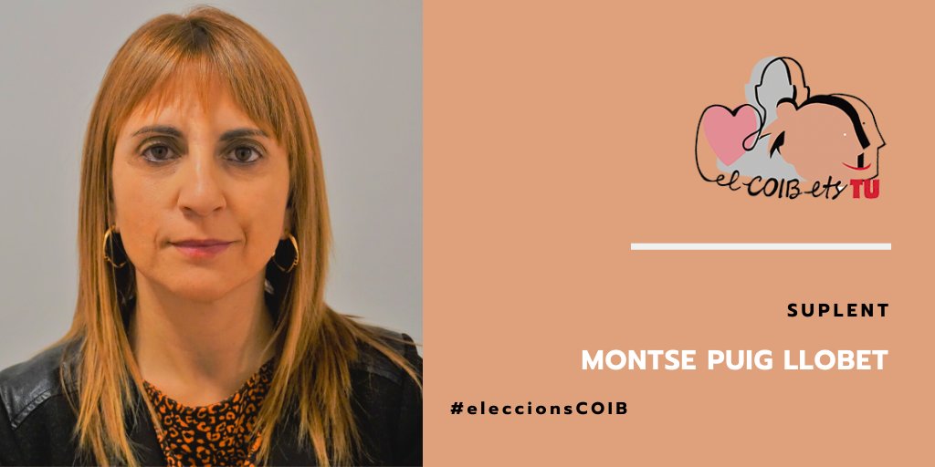 elCOIBetsTU's tweet photo. La Montse Puig dirigeix el Dep d'Infermeria de Salut Pública, Mental i Maternoinfantil i el Màster d’Intervencions Infermeres al Pacient Complex, de la UB. És  suplent d'#elCOIBetsTU.
Destaca “la responsabilitat, compromís i dedicació de la candidatura”.
#eleccionsCOIB #COIB2020 https://t.co/6nZS6bHH5U