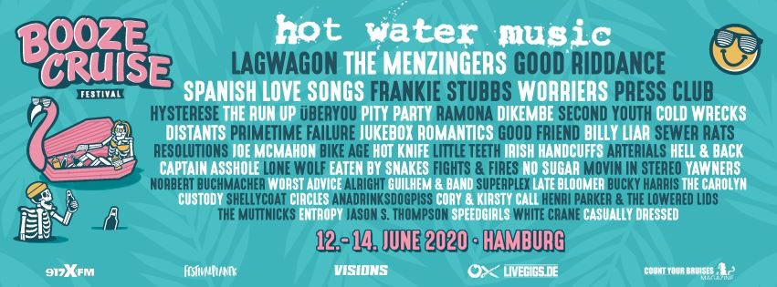 Just wanted to say that over 60% of all weekend passes are gone already #hotwatermusic #themenzingers #spanishlovesongs #lagwagon #frankiestubbs #worriers #pressclub #goodriddance #cruisedazed